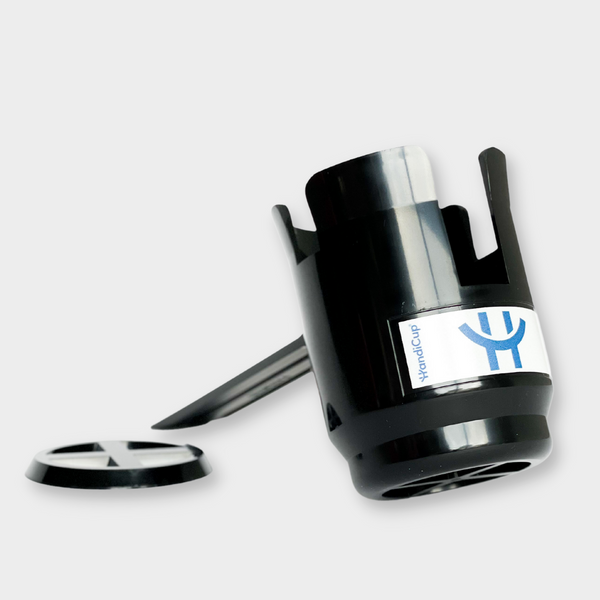 Black HandiCup Wheelchair Cup Holder